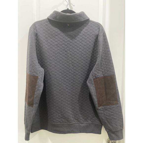 Billy Reid Dark Navy Shawl Collar Pullover Sweater Sz M - Picture 9 of 10